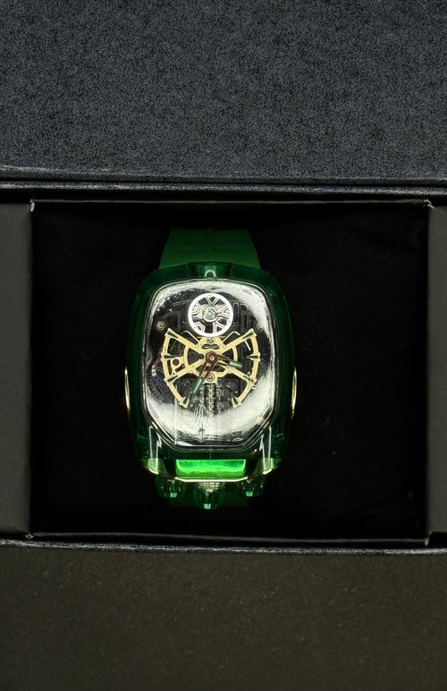 Bugatti Chiron tourbillon watch sapphire crystal black white luxury Pakistan