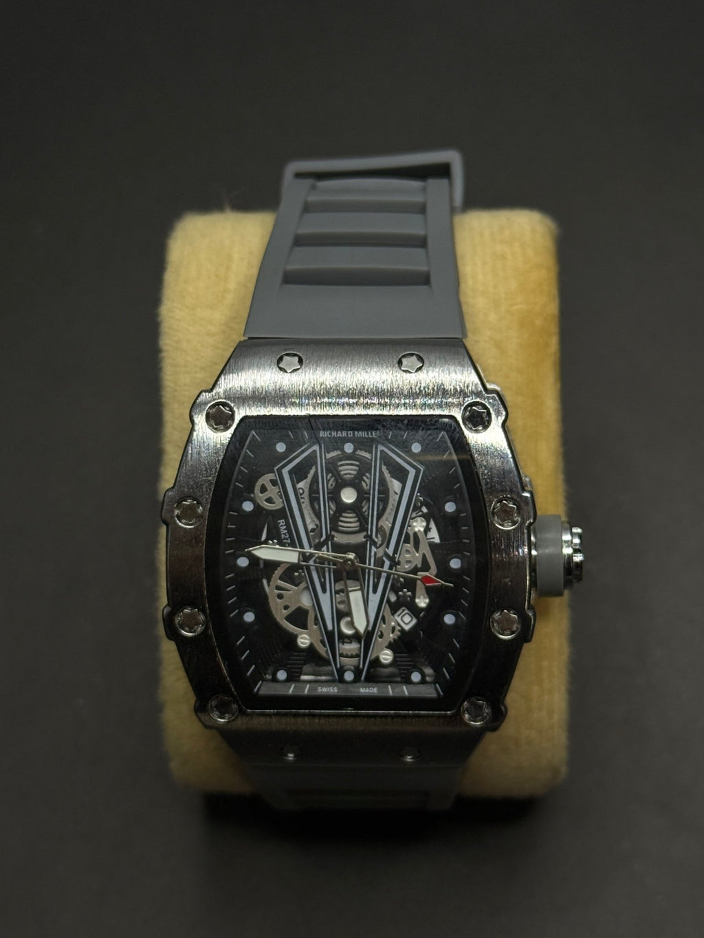 RM Inspired Skeleton Dial Gray Luxury Watch – Premium Edition - sheikhstore