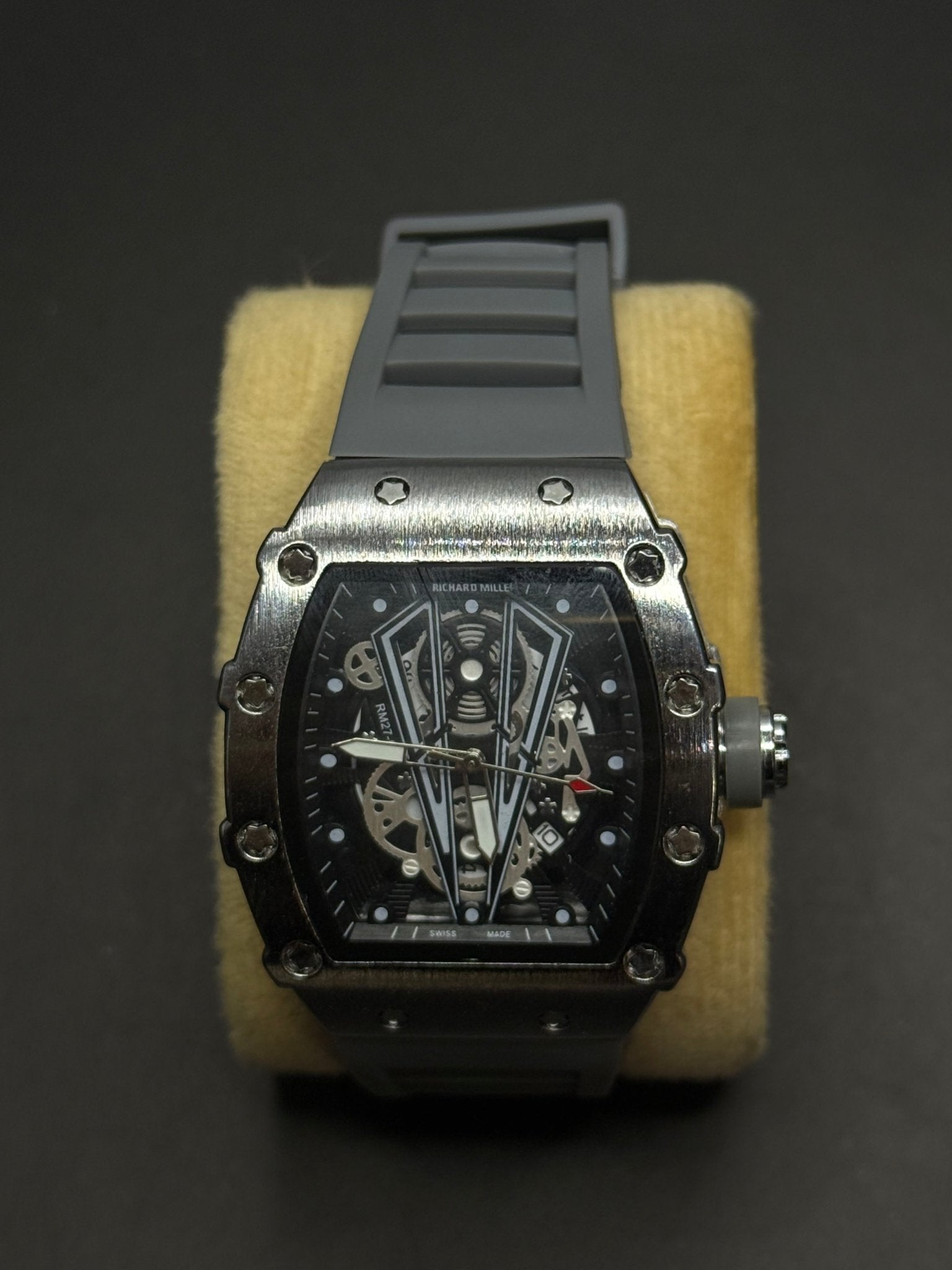 RM Inspired Skeleton Dial Gray Luxury Watch – Premium Edition - sheikhstore
