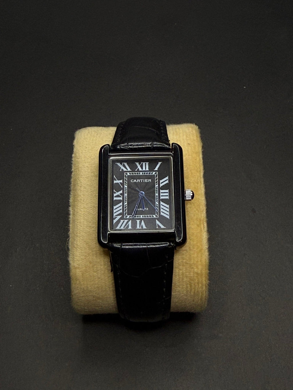 Cartier Black Luxury Watch Leather Straps Old Money – Premium Edition - sheikhstore