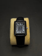 Cartier Black Luxury Watch Leather Straps Old Money – Premium Edition - sheikhstore