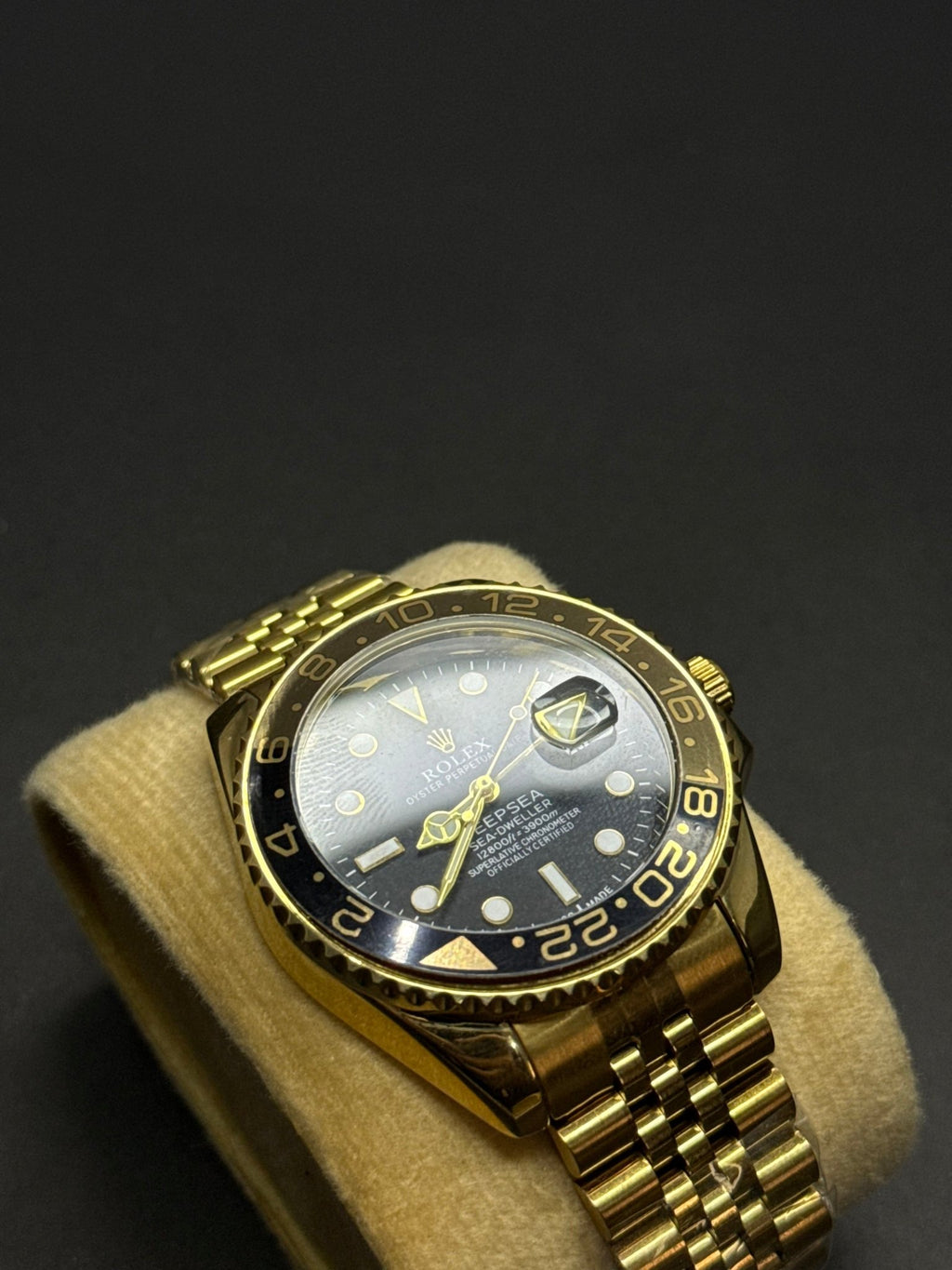 🖤💛 Rolex Deep Sea Golden & Black Watch – Premium Edition - sheikhstore