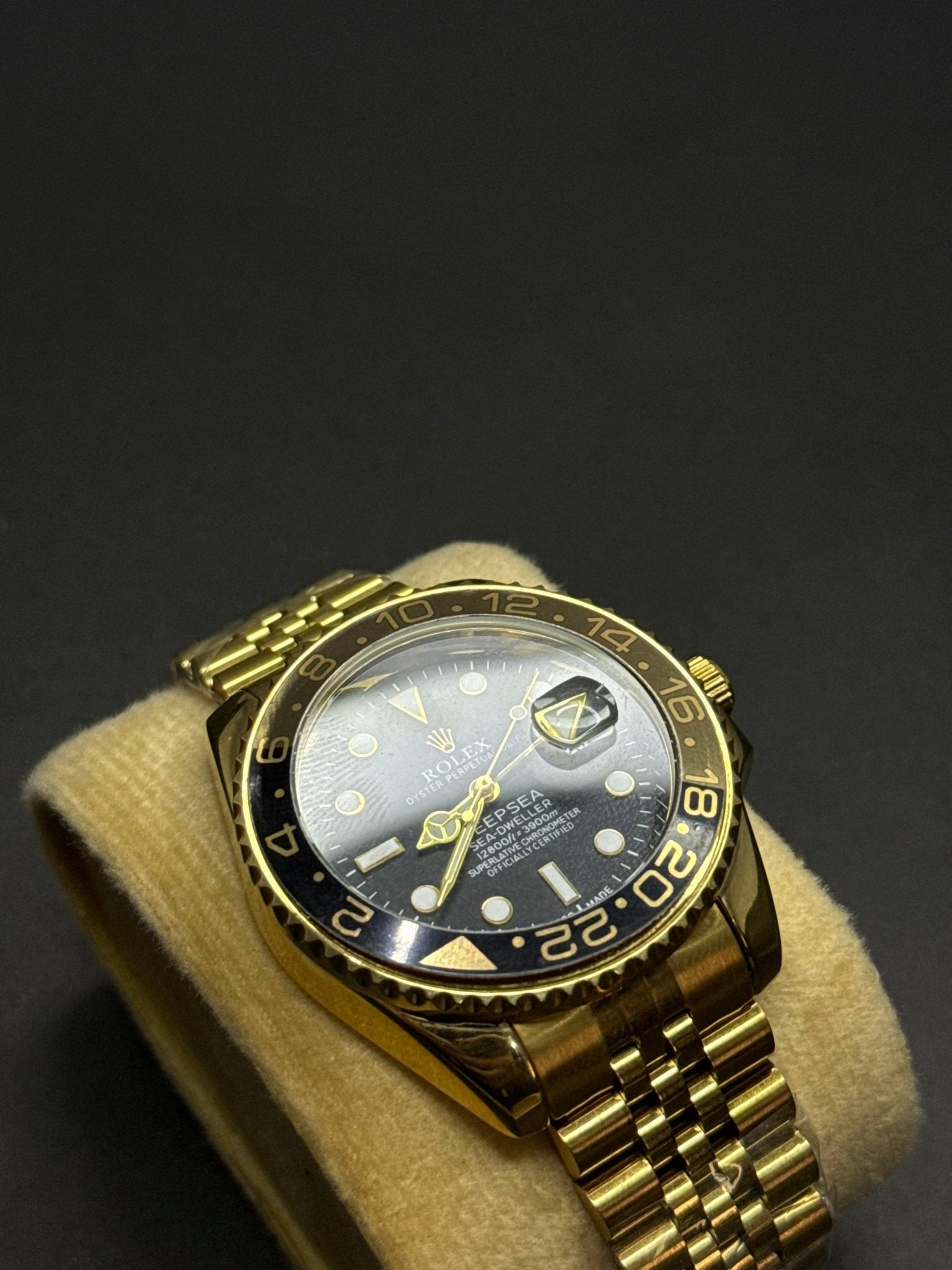 🖤💛 Rolex Deep Sea Golden & Black Watch – Premium Edition - sheikhstore
