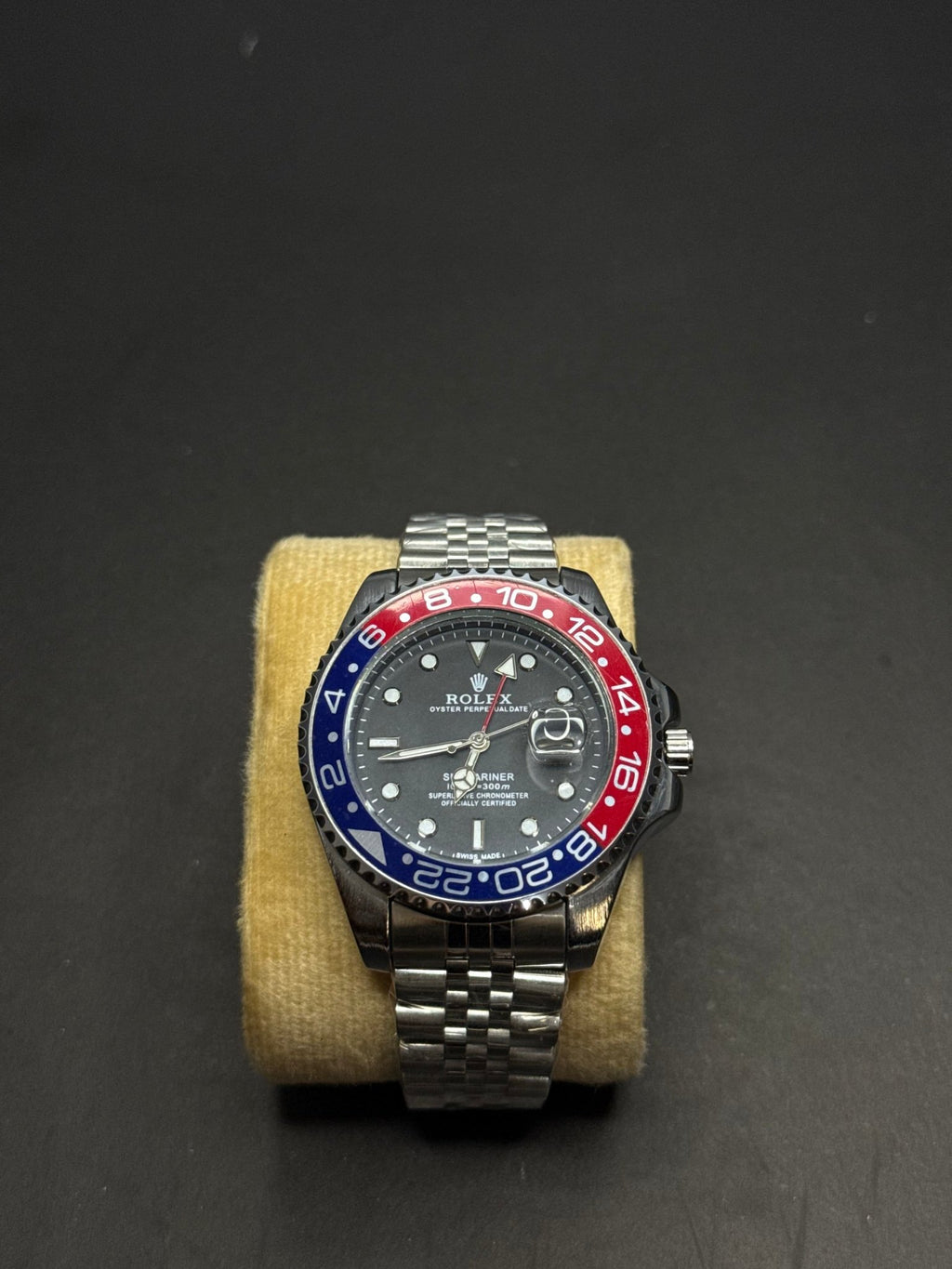 🔴🔵 Rolex Pepsi Stainless Steel Watch – Premium Edition - sheikhstore