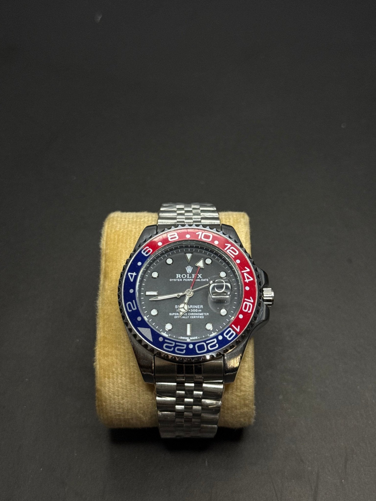 🔴🔵 Rolex Pepsi Stainless Steel Watch – Premium Edition - sheikhstore