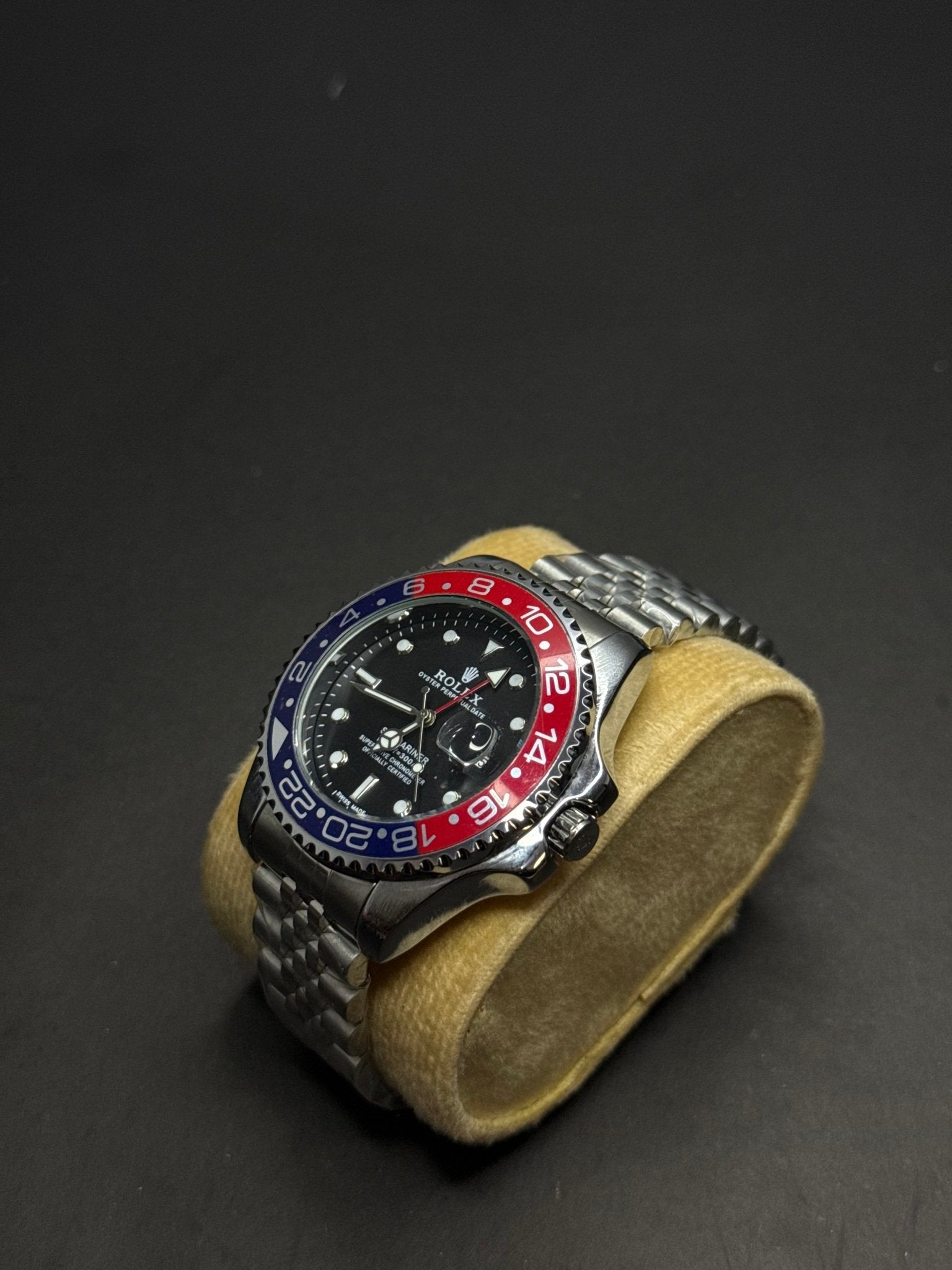 🔴🔵 Rolex Pepsi Stainless Steel Watch – Premium Edition - sheikhstore