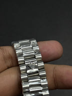 ❤️ Rolex Stainless Steel Red Dial Watch – Premium Edition - sheikhstore