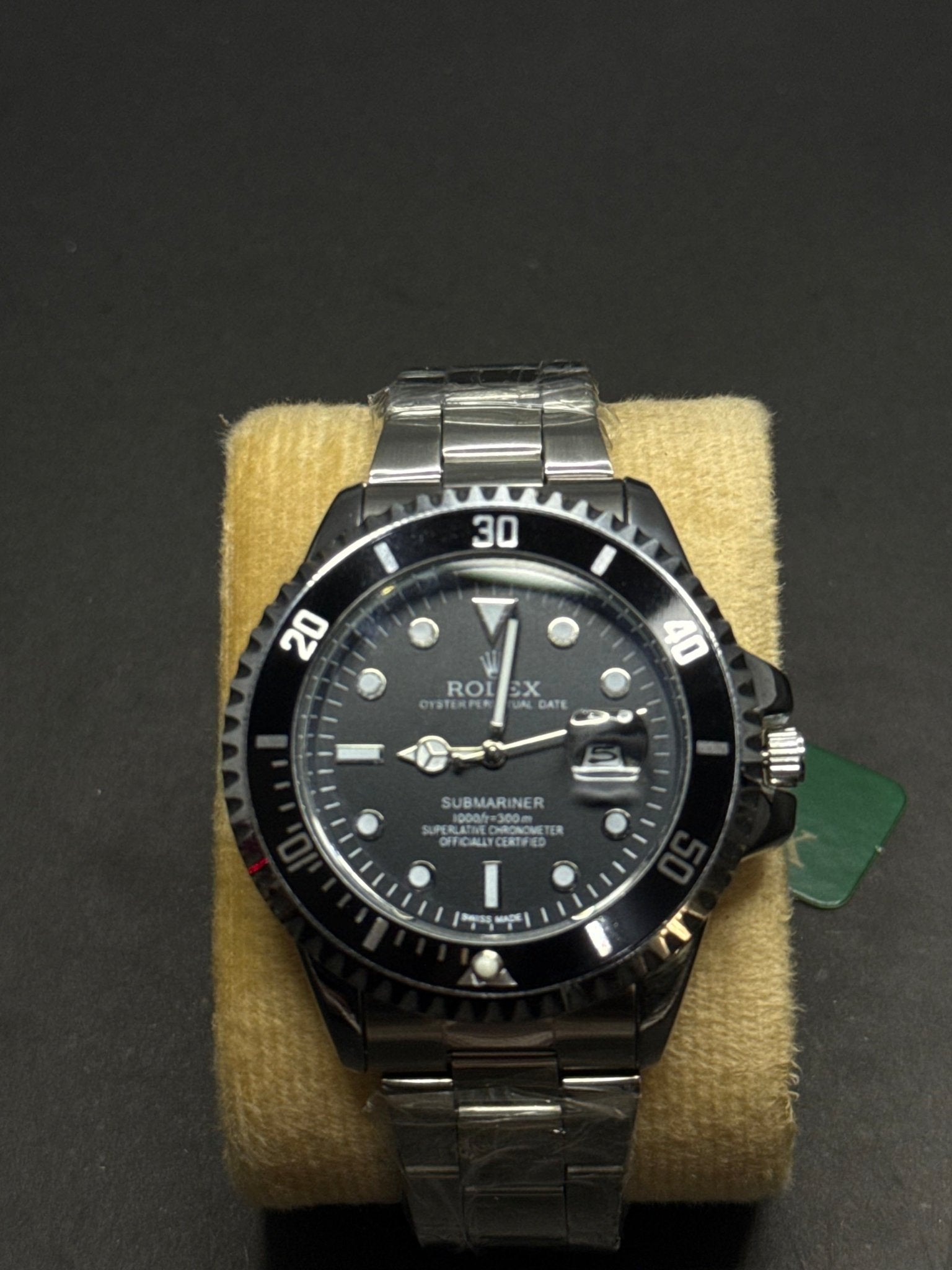 🌊⚫⚪ Rolex Submariner Silver & Black Semi-Automatic Watch – Premium Edition - sheikhstore