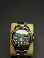 🖤💛🤍 Rolex Submariner Black, Golden & Silver Watch – Premium Edition - sheikhstore